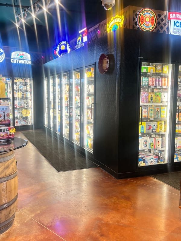 Craft beer selection
