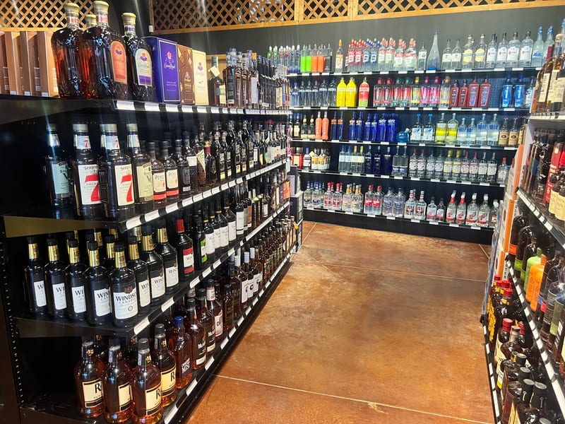 Liquor and spirits selection