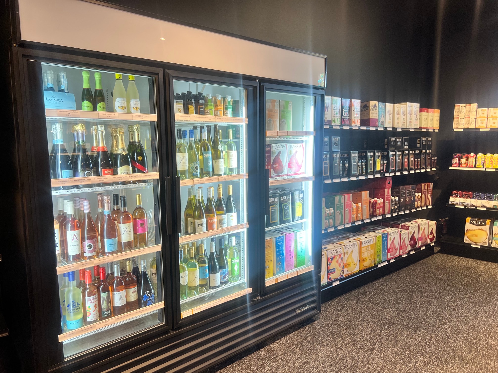 Refrigerated wine coolers